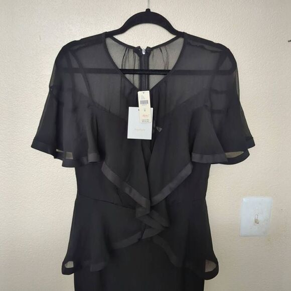 NWT Anthropologie Harlyn Amaris Flutter-Sleeved Jumpsuit. M - Picture 7 of 12